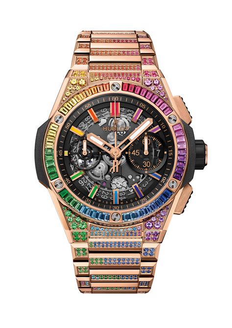 hublot titanium rainbow|hublot king gold rainbow.